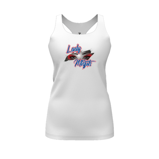 [FT0TRBWH-FYS-LOGO2] Decker Racerback Tank Top (Female Youth S, White, Logo 2)