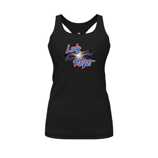 [FT0TRBBK-FYS-LOGO1] Decker Racerback Tank Top (Female Youth S, Black, Logo 1)