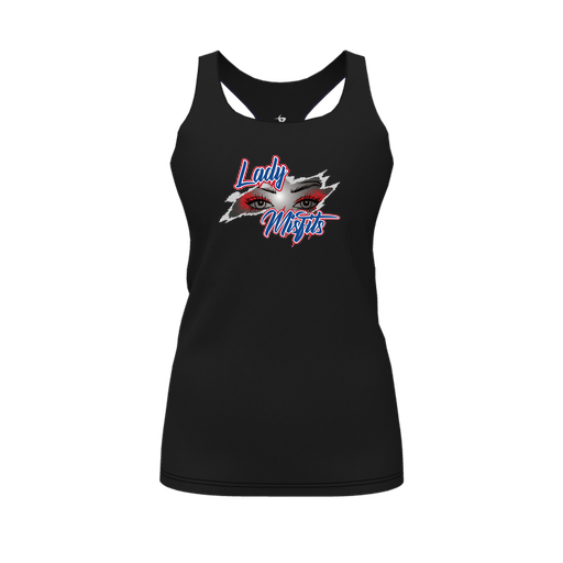 [FT0TRBBK-FYS-LOGO2] Decker Racerback Tank Top (Female Youth S, Black, Logo 2)