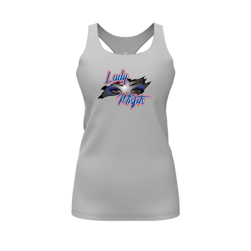 [FT0TRBGY-FYS-LOGO1] Decker Racerback Tank Top (Female Youth S, Gray, Logo 1)