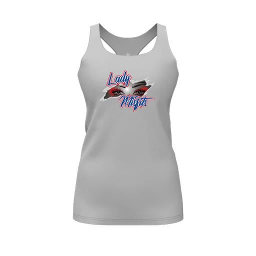 [FT0TRBGY-FYS-LOGO2] Decker Racerback Tank Top (Female Youth S, Gray, Logo 2)