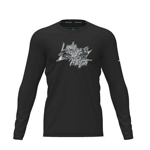 [CUS-DRIF-TEES-PER-CNK-LSL-BLK-YXS-LOGO1] Dri Fit Performance T-Shirt (Youth XS, Black, Logo 1, Long Sleeve)