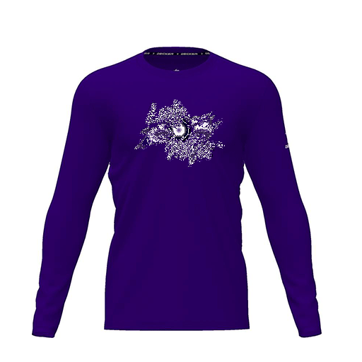 [CUS-DRIF-TEES-PER-CNK-LSL-PUR-YXS-LOGO1] Dri Fit Performance T-Shirt (Youth XS, Purple, Logo 1, Long Sleeve)