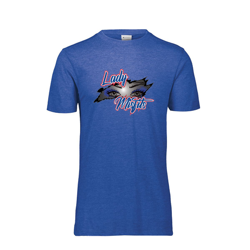 [FTSCUBRY-YS-LOGO1] Decker Youth Tri-Blend T-Shirt - Short Sleeve (Youth S, Royal, Logo 1)