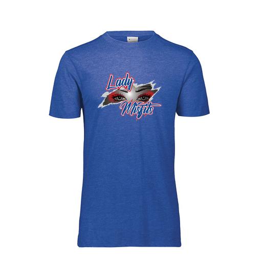 [FTSCUBRY-YS-LOGO2] Decker Youth Tri-Blend T-Shirt - Short Sleeve (Youth S, Royal, Logo 2)