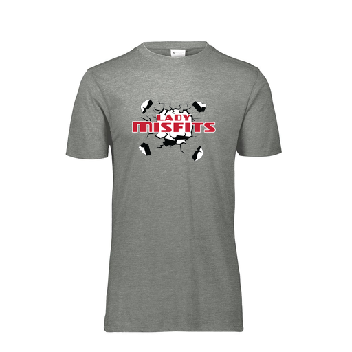 [FTSCUBGY-YS-LOGO3] Decker Youth Tri-Blend T-Shirt - Short Sleeve (Youth S, Gray, Logo 3)