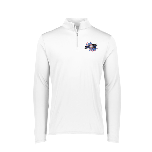 [FTLQFLWH-FAXS-LOGO1] Decker Women's Flex-Lite 1/4 Zip Shirt (Female Adult XS, White, Logo 1)
