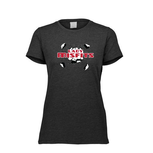 [FTSCUBBK-FAXS-LOGO3] Decker Women's Tri-Blend T-Shirt - Short Sleeve (Female Adult XS, Black, Logo 3)