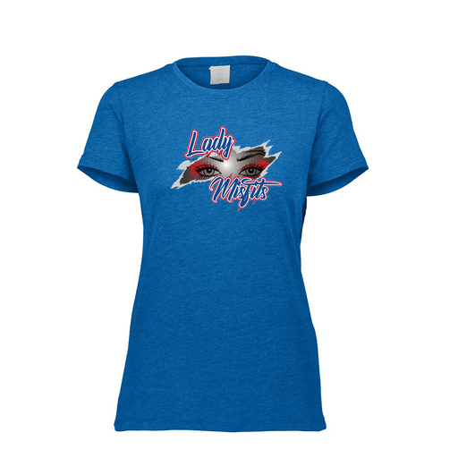 [FTSCUBRY-FAXS-LOGO2] Decker Women's Tri-Blend T-Shirt - Short Sleeve (Female Adult XS, Royal, Logo 2)