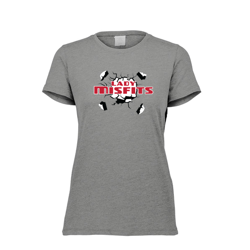 [FTSCUBGY-FAXS-LOGO3] Decker Women's Tri-Blend T-Shirt - Short Sleeve (Female Adult XS, Gray, Logo 3)
