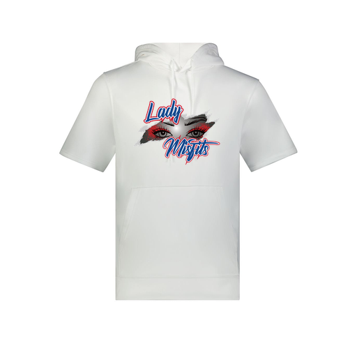 [6871.005.S-LOGO2] Men's Dri Fit Short Sleeve Hoodie (Adult S, White, Logo 2)