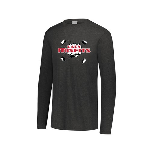[FTLCUBBK-AXS-LOGO3] Decker Men's Tri-Blend T-Shirt - Long Sleeve (Adult XS, Black, Logo 3)
