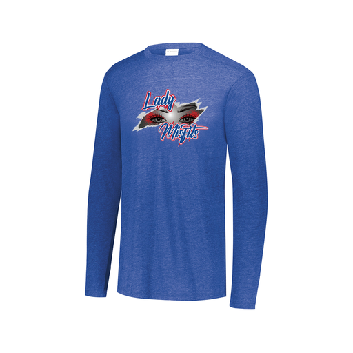 [3075.U55.XS-LOGO2] Decker Men's Tri-Blend T-Shirt - Long Sleeve (Adult XS, Royal, Logo 2)