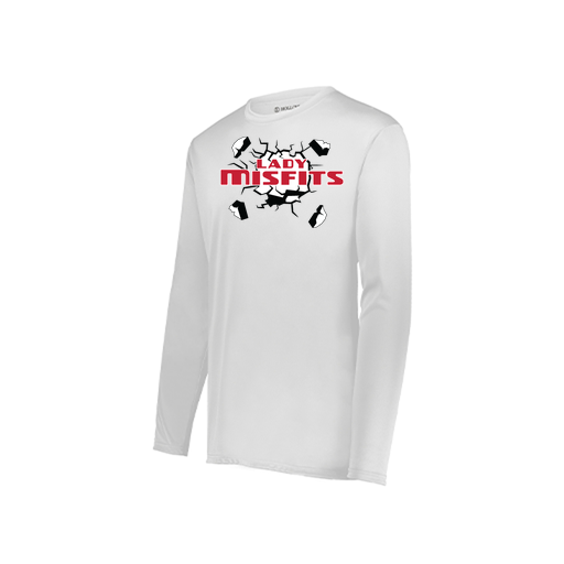 [222823.005.S-LOGO3] Youth LS Smooth Sport Shirt (Youth S, White, Logo 3)