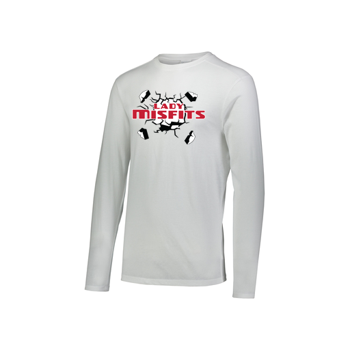 [3076.005.S-LOGO3] Youth LS Ultra-blend T-Shirt (Youth S, White, Logo 3)