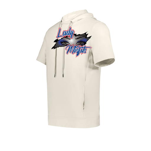 [222605-WHT-YS-LOGO1] YOUTH VENTURA SOFT KNIT SHORT SLEEVE HOODIE (Youth S, White, Logo 1)