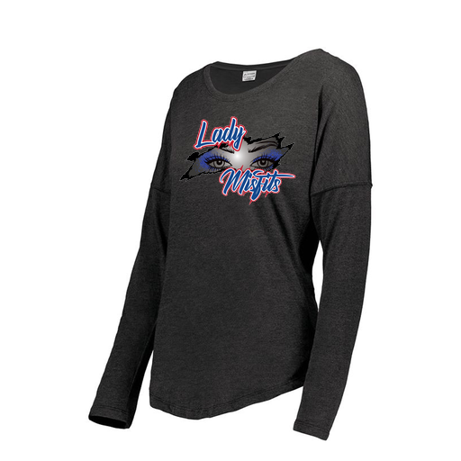 [FTLCUBBK-FAS-LOGO1] Decker Women's Tri-Blend T-Shirt - Long Sleeve (Female Adult S, Black, Logo 1)
