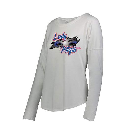 [FTLCUBWH-FAS-LOGO1] Decker Women's Tri-Blend T-Shirt - Long Sleeve (Female Adult S, White, Logo 1)