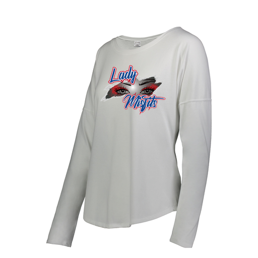 [FTLCUBWH-FAS-LOGO2] Decker Women's Tri-Blend T-Shirt - Long Sleeve (Female Adult S, White, Logo 2)