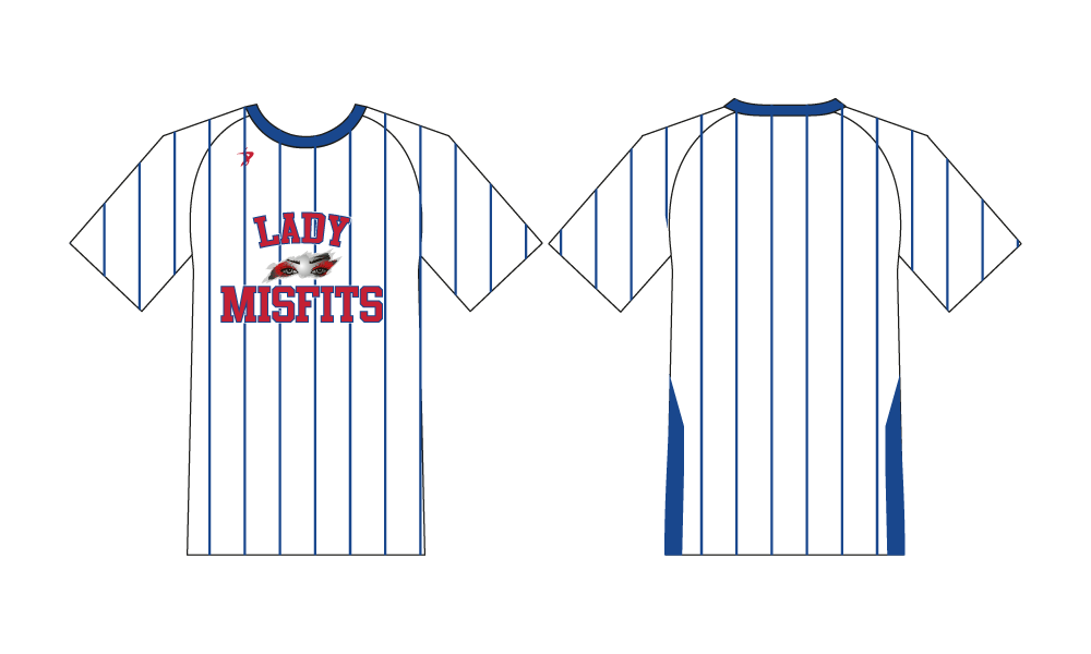 *COACH ONLY* Central Missouri Lady Misfits - Male Coaches Pinstripe Jersey
