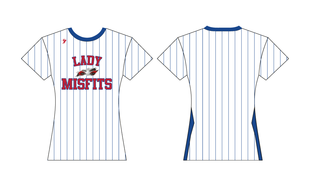 *COACH ONLY* Central Missouri Lady Misfits - Ladies Coaches Pinstripe Jersey