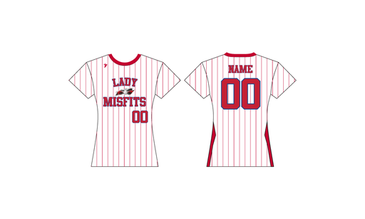 Central Missouri Lady Misfits - Red Pinstripe Jersey